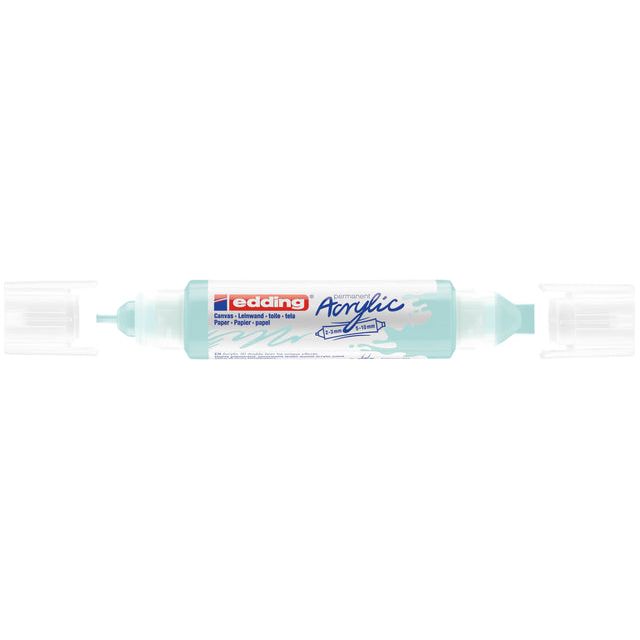 Edding - Acrylmarker EDDing E -5400 3D Doppel Liner Pastellbl | 5 Stücke