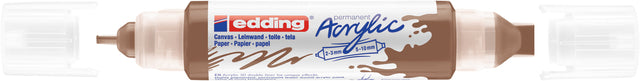 Acrylmarker Edding E-5400 3D Double Liner Haselnuss | 1 Stück