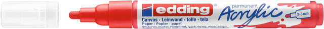 Acrylmarker Edding E-5100 mittelgroßer Verkehr rot | 10 Stück