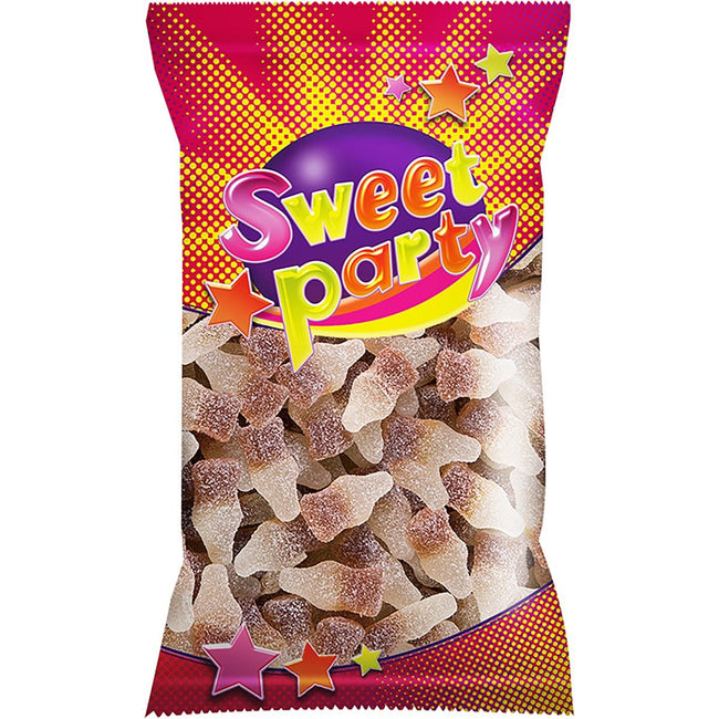 Sweet party -   zure cola flesjes, zakje van 75 g
