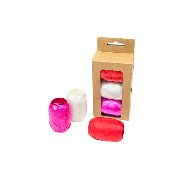 IG Design – Band 3er-Pack rot/weiß/rosa | 6 Stück