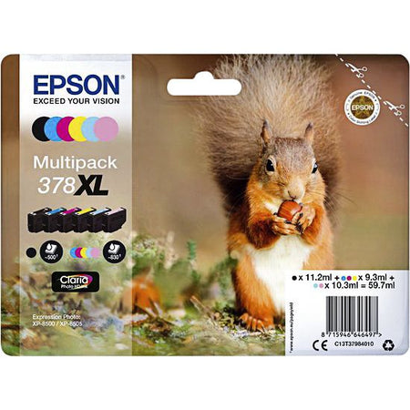 Epson - Tintenpatrone 378XL T3798 6 Farben