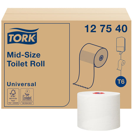 Tork - Toilettenpapier T6 Universal 1-lagig 135m weiß 127540