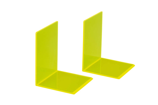 Bookend Maul 10x10x13cm Acryl -Neongelbgelb
