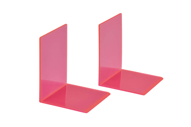 Bookend Maul 10x10x13cm Acryl Neonrot