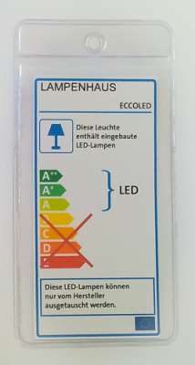 Klika - Möbelkartenhülle für Karte 55x100mm 100 6 Stück