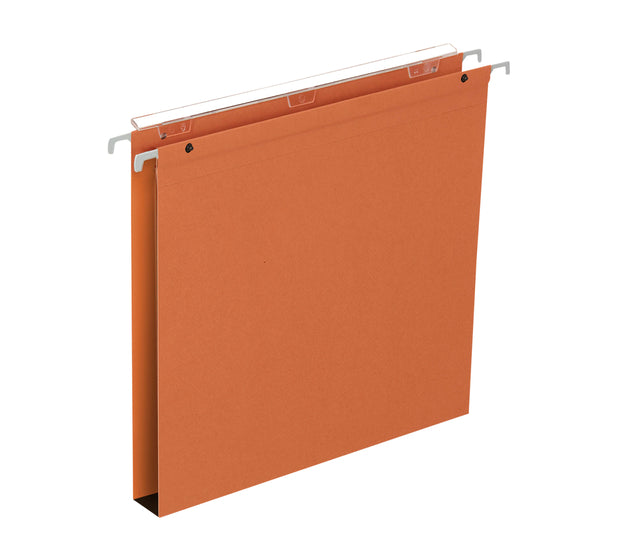 Quantore - Hängemappe MEDIUM Flex A4 30mm U-Boden orange | 25 Stück