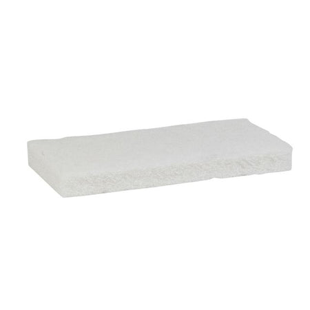 Vikan – Weicher Scheuerschwamm 125 x 245 x 23 mm, weißes Nylon | 10 Stück