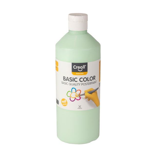 Creall - Gouache Basic Pastellgrün 500ml | 6 Stück