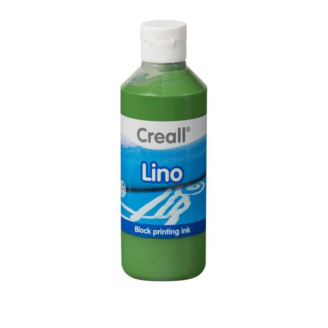 Creall - Linoleumfarbe Linogrün 250ml | 6 Stück