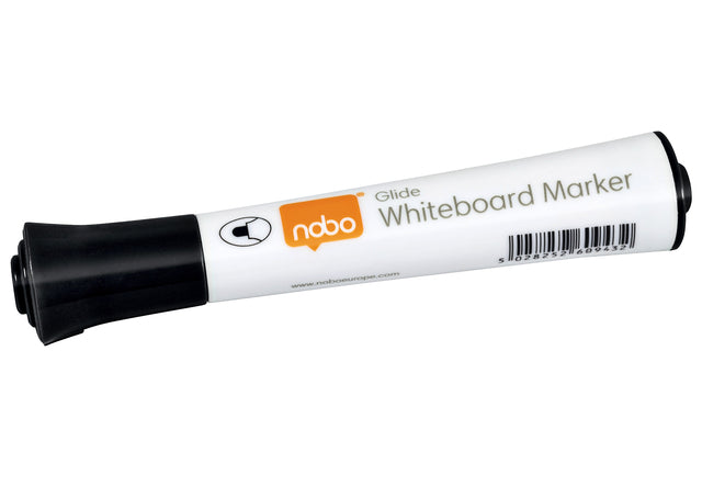 Nobo - Whiteboard-Marker, gleitend, rund, schwarz, 2 mm