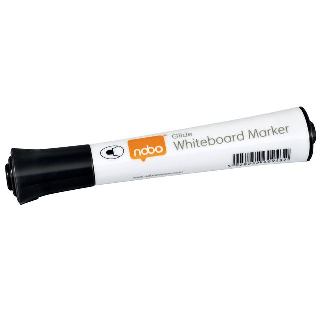 Nobo - Whiteboardmarker Glide rund schwarz 2mm | 10 Stück