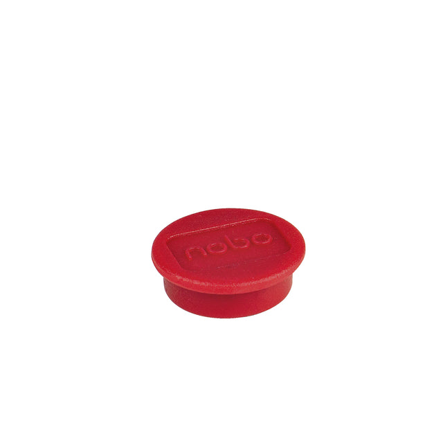 Magnet Nobo 24mm 600gr rot | Blister mit 10 Stück