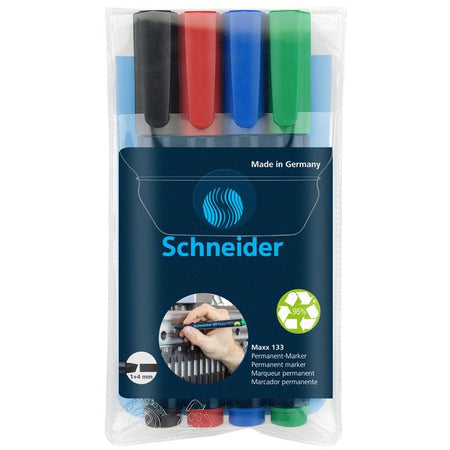 Schneider - Filzstift Maxx 133 Diagonale 1-4mm sortiert 4 Stück