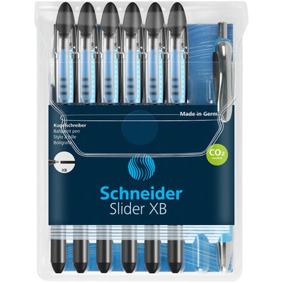 Schneider - Tintenroller Slider Basic XB schwarz + 1 Rave Kugelschreiber gratis