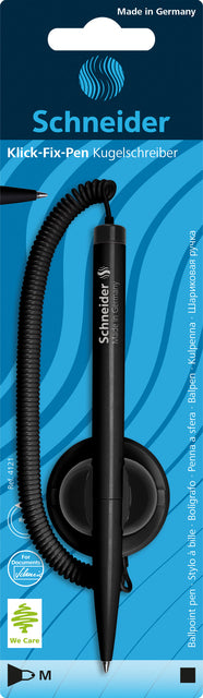 Schneider - Click-Fix Counter-Kugelschreiber Medium Schwarz Blister à 1 Stück