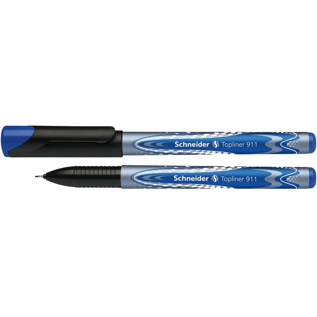 Schneider - Fineliner Topliner 911 0,4mm blau | 10 Stück