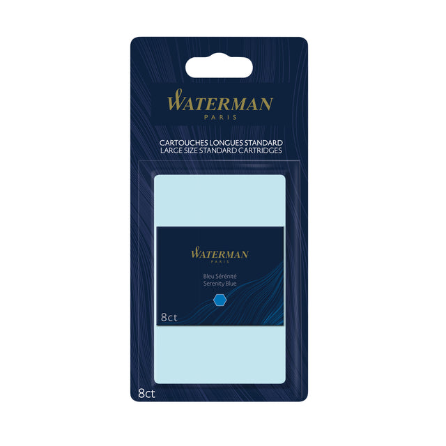 Waterman - Tintenpatrone International Florida Blau Blister mit 8 Stück