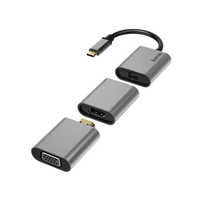 Hama - Adapter Video 6-in-1 Aluminium | 12 Stück