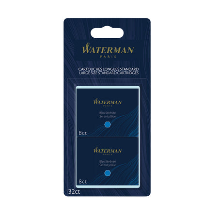 Waterman - Tintenpatrone International Florida Blau Blister à 10 Stück