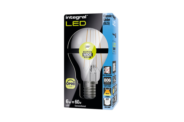 LED lampe intégrale E27 2700k blanc chaud 603W 806lumen