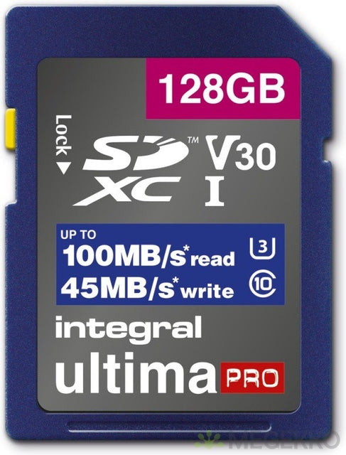 Carte mémoire intégrale SDHC-XC 128 Go