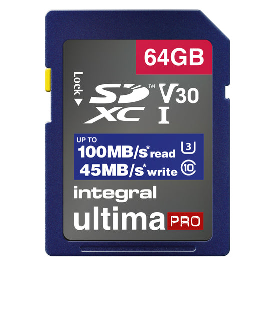 Carte mémoire intégrale SDHC-XC 64 Go