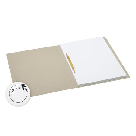 Quantore - Schnellbefestiger Djois Tree-Free mit Streifen A4 226gr beige | 10 Stück