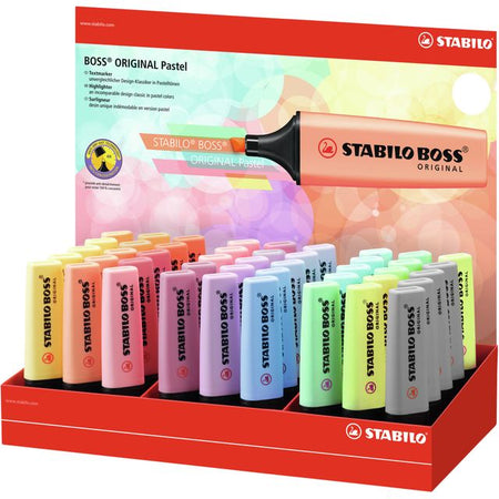 Stabilo - Textmarker BOSS Original 70/45 Pastell sortiert | 45 Stück