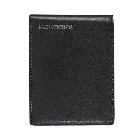 Maverick - Geldbörse All Black kompakt mit Kleingeldfach RFID Leder schwarz