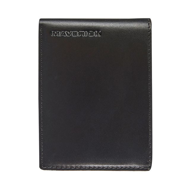 Maverick - Geldbörse All Black mit Kleingeldfach RFID Leder schwarz