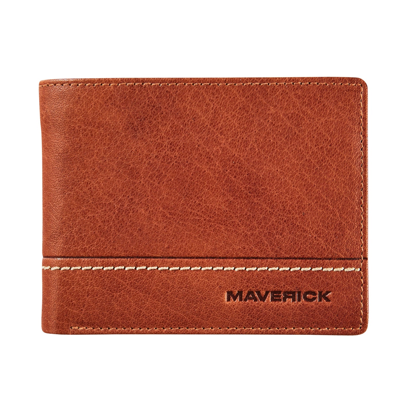 Maverick - Rough Gear Geldbörse mit Münzfach RFID-Leder Cognac