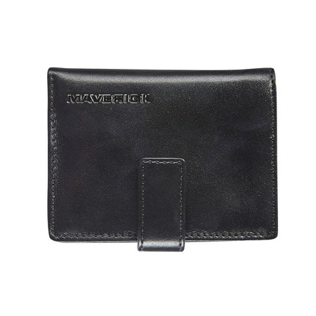 Maverick - Kartenhalter All Black superkompaktes RFID-Leder schwarz