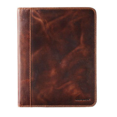 Maverick - Schreibmappe The Original A5 inklusive Schreibblock Leder braun