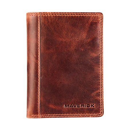 Maverick - Geldbörse The Original mit Kleingeldfach RFID Leder braun