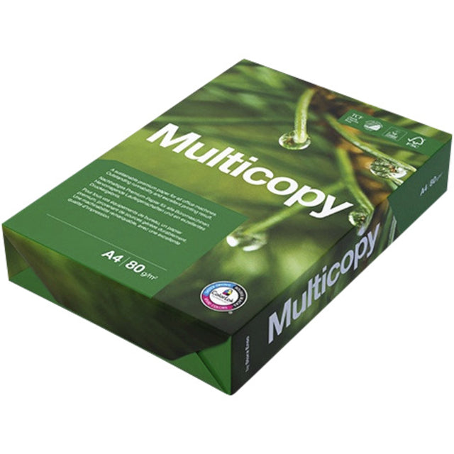 Multicopy - Kopierpapier A4 80gr 4-Loch weiß 500 Blatt | 5 Stück
