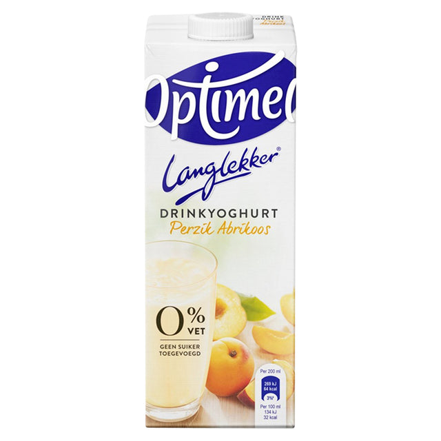 Optimel - Trinkjoghurt Langanhaltend Pfirsich-Aprikose 1 Liter | 6 Stück