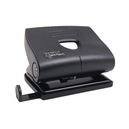 Rapesco - Locher Germ-Savvy Heavy Duty 820-P antibakteriell 2-Loch schwarz | 12 Stück