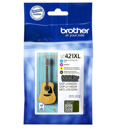 Brother - Tintenpatrone LC-421XL schwarz + 3 Farben | 4 Stück