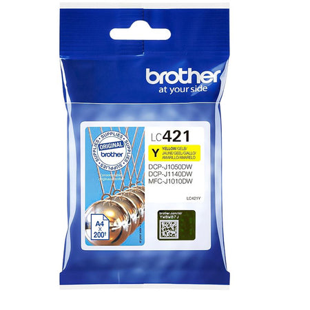 Brother - Tintenpatrone LC-421Y gelb | 5 Stück