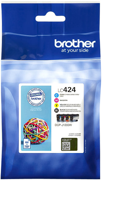 Tintenpatronenbruder LC-424 Schwarz + 3 Farben