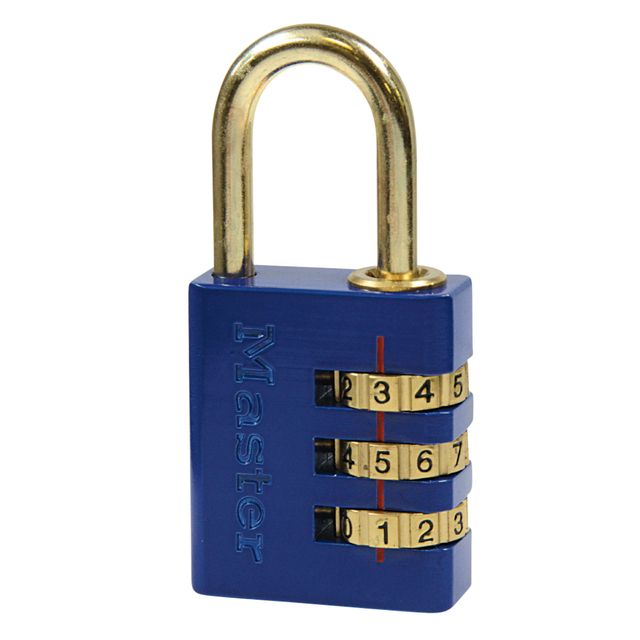 Master Lock - Vorhängeschloss MasterLock Zahlenschloss Messing 30 mm