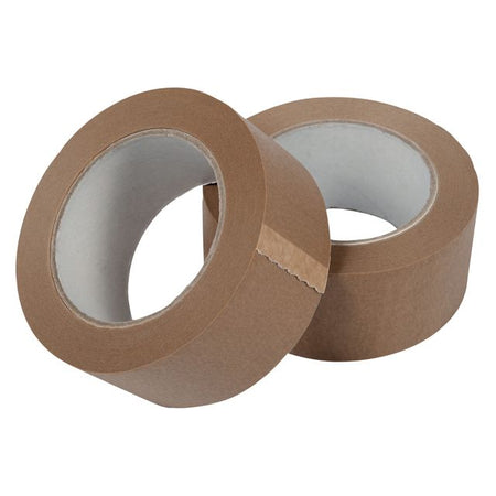 IEZZY - Verpackungspapier 50mmx50 Meter 80p Recyclingpapier braun | 12 Stück