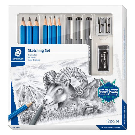 Staedtler - Pencil Design Journey Skizzenset 12-teilig | 4 Stück
