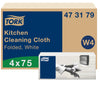 Tork - Reinigungstuch W4 gefaltet 1-lagig 4x75 Blatt weiß 473179