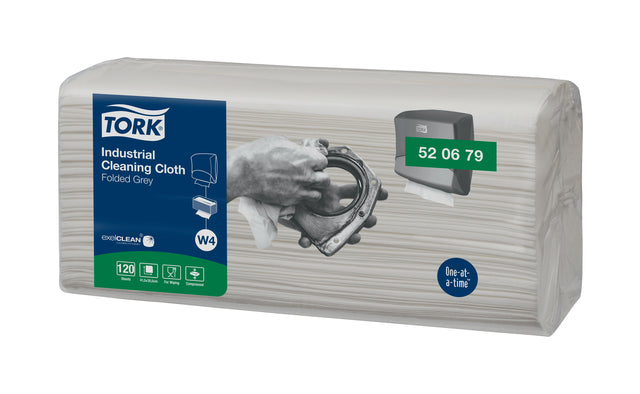 Reinigungstuch Tork Industrial W4 grau 520679 | Karton mit 4 Stück