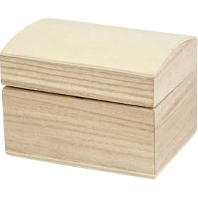 Creotime - Schatztruhe Creativ Company 8x6x4,5cm Holz | 12 Stück