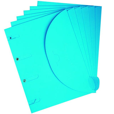 Tarifold - Smartfolder perforierte Aufbewahrungsmappen A4 blau 6 Stück