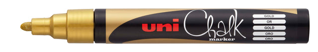 CHALKSTIFT UNI-Ball-Kreide rund Gold | 6 Stück