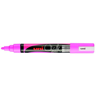 Uni-Ball - Kreidemarker Kreide rund 1,8-2,5 mm fluoreszierend rosa | 6 Stück